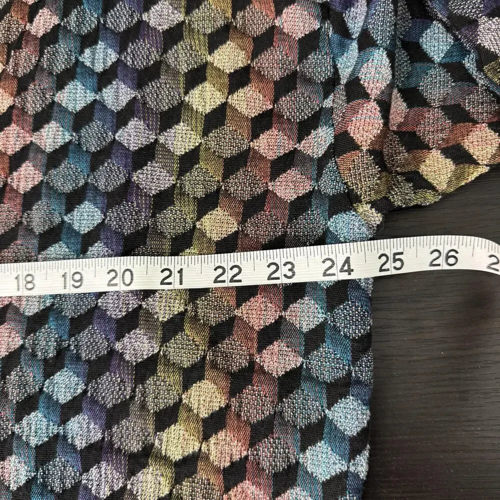 Vintage Jhane Barnes Cardigan Mens XL Geometric Wool Knit Button Sweater Art